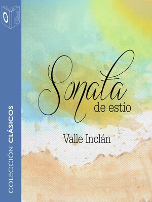 cover image of Sonata de estío--Dramatizado
